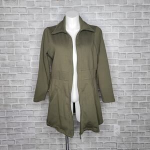 Torrid Olive Green Fleece Anorak Jacket, size 2